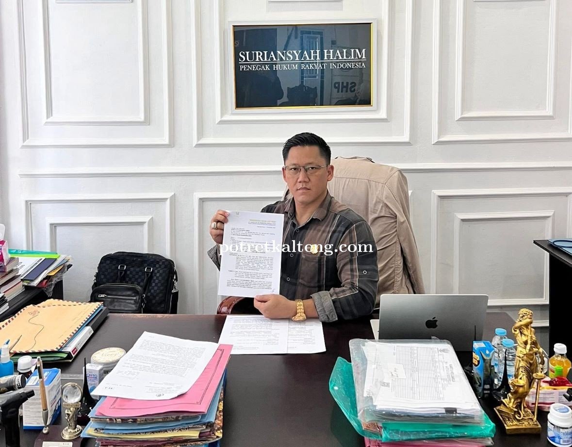 Adv Suriansyah Halim Layangkan Somasi kepada Bupati Kotim Terkait Pelantikan Kadis Disbudpar