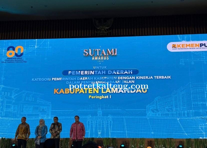 Lamandau Raih Peringkat Pertama Sutami Awards Bidang Kebinamargaan