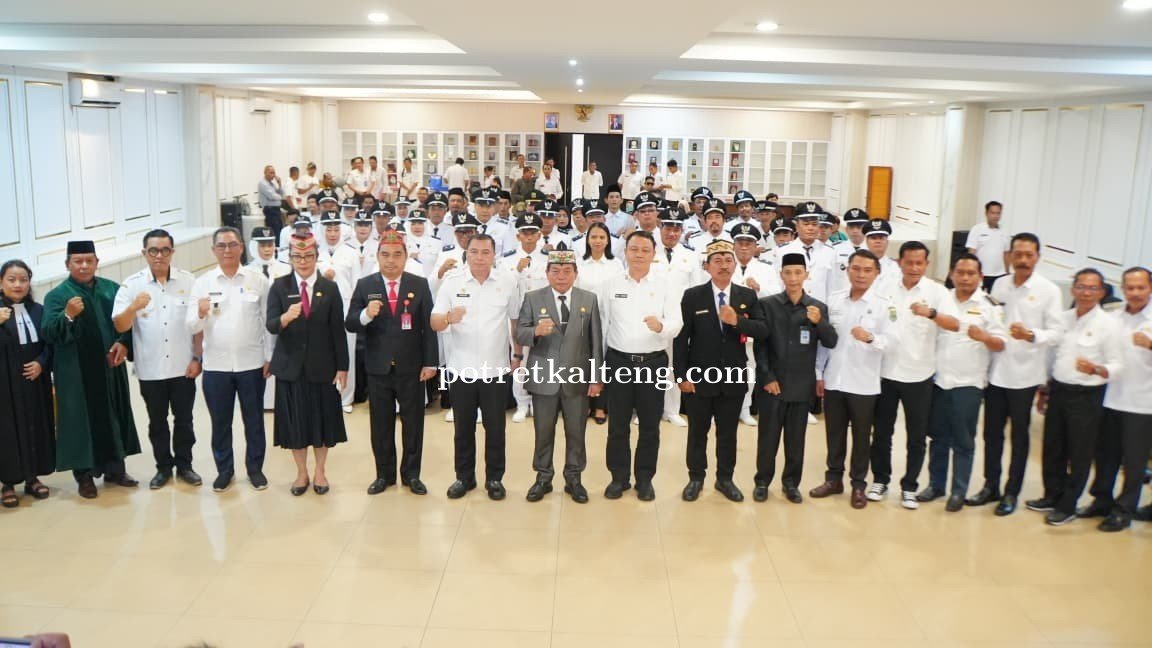 Jaga Stabilitas Pemerintahan Desa, Pemkab Kapuas Lantik Pj Kepala Desa dan Anggota BPD PAW