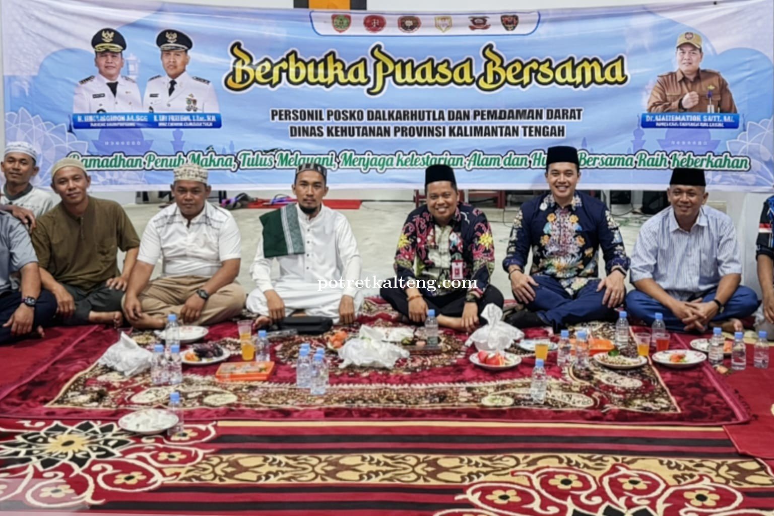 Dishut Kalteng Pererat Silaturahmi dengan Relawan Karhutla Lewat Buka Puasa Bersama