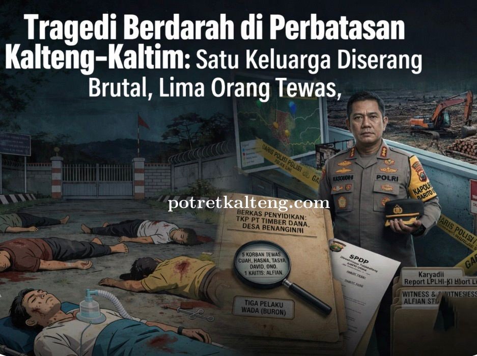 Tragedi Berdarah di Perbatasan Kalteng-Kaltim: Satu Keluarga Diserang Brutal, Lima Orang Tewas