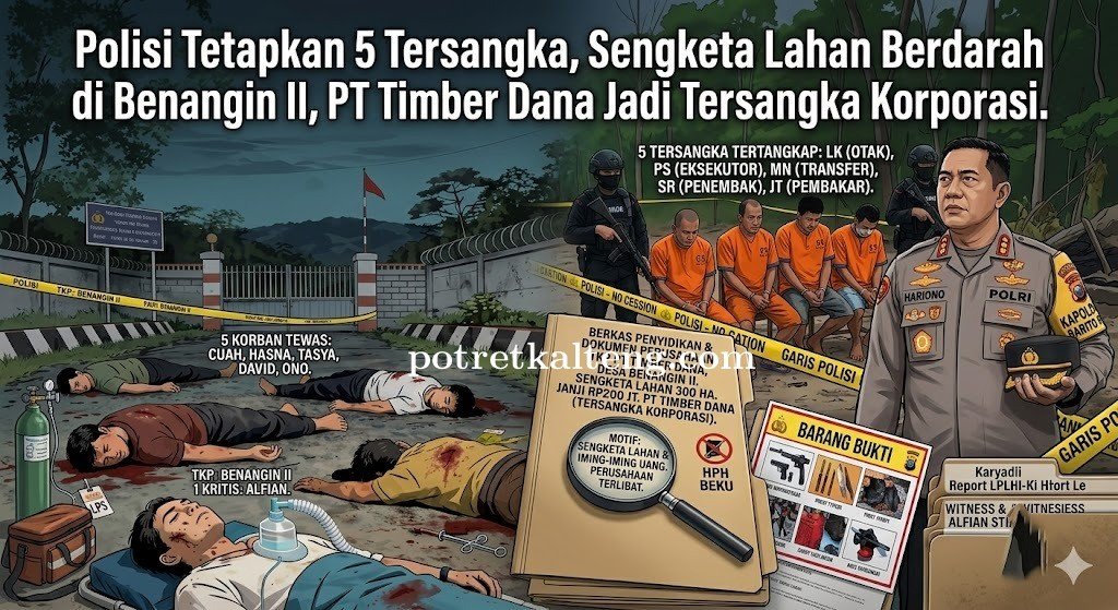 Sengketa Lahan Jadi Awal Pembunuhan Berdarah di Benangin, PT Timber Dana Terlibat