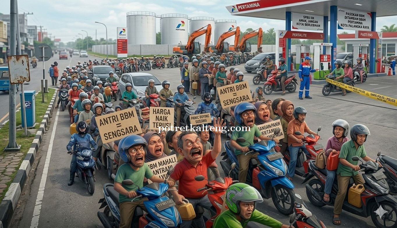Atasi Kelangkaan, Wali Kota Palangka Raya Berkoordinasi dengan Pertamina Tambah Stok BBM