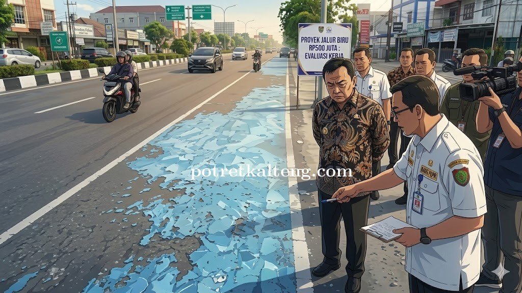 Gubernur Kalteng Geram Proyek Jalur Biru Rp500 Juta Bermasalah
