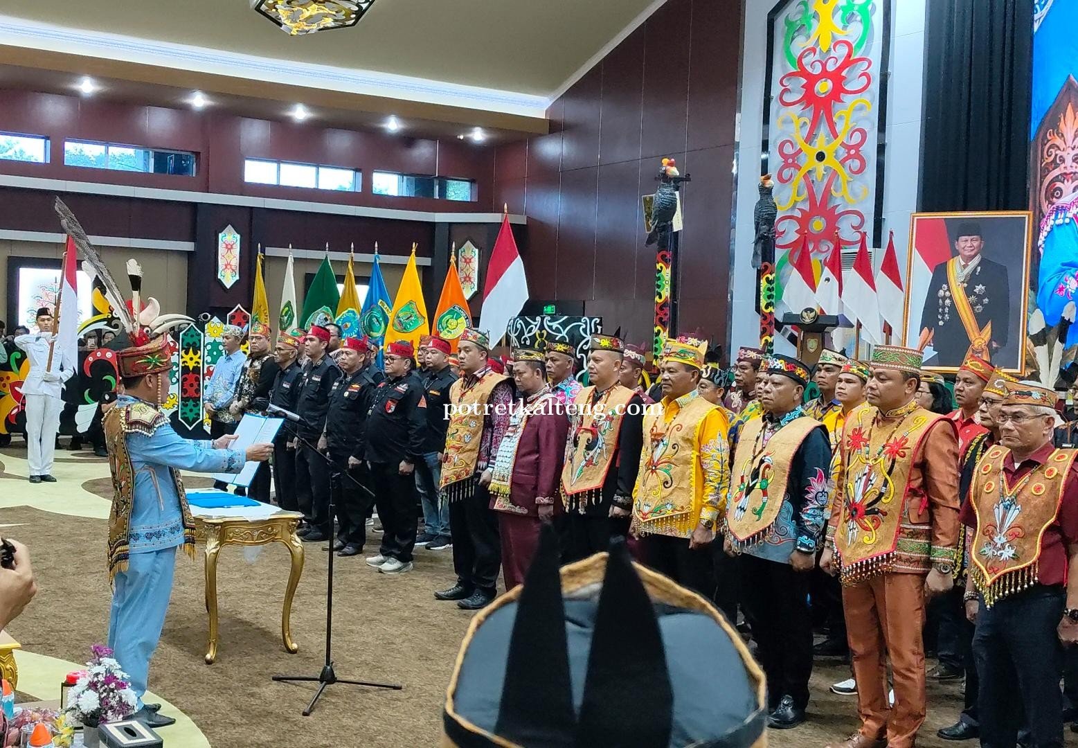 Gubernur Kalteng Lantik DAD dan BATAMAD, Fokus Jaga Stabilitas Daerah