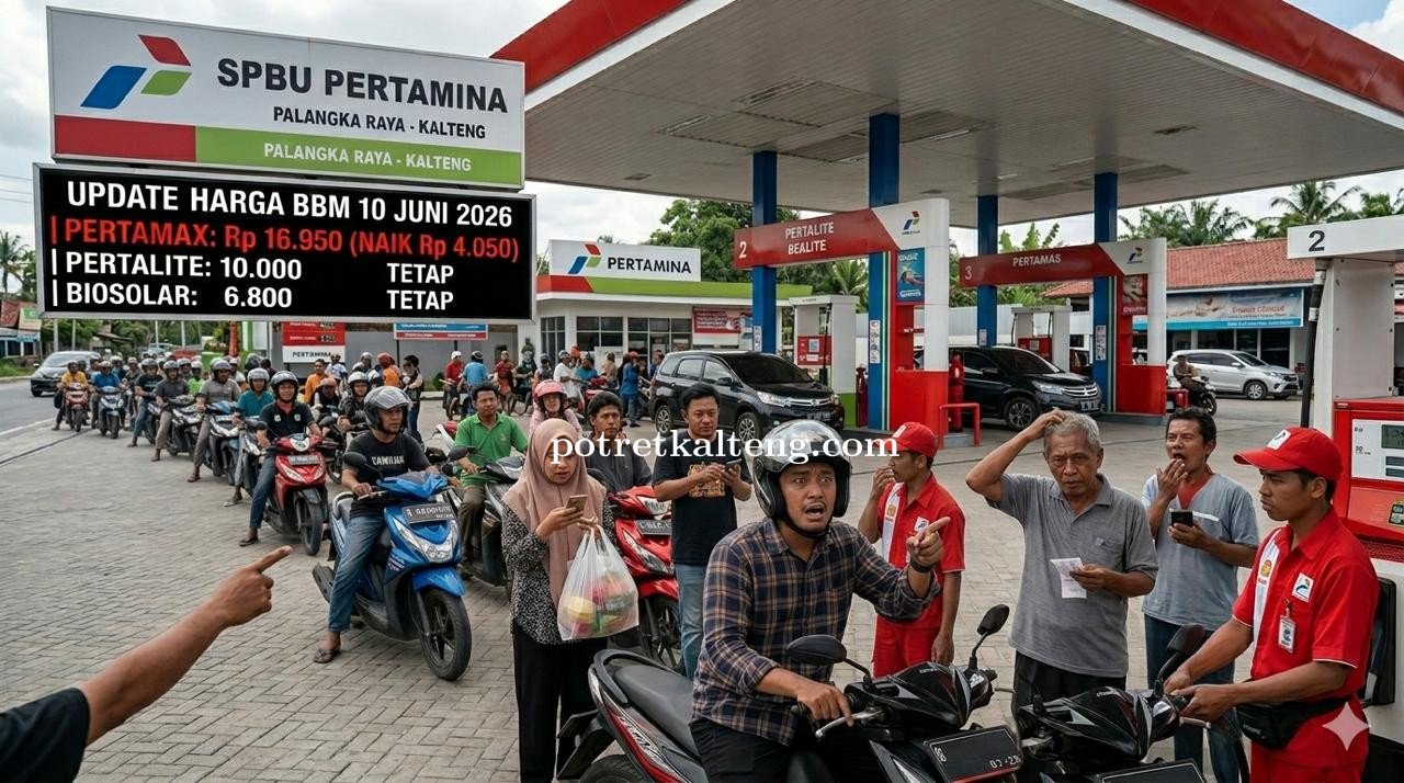 Pertamina Naikkan Harga Pertamax di Kalteng Jadi Rp16.950 per Liter, BBM Lain Tetap