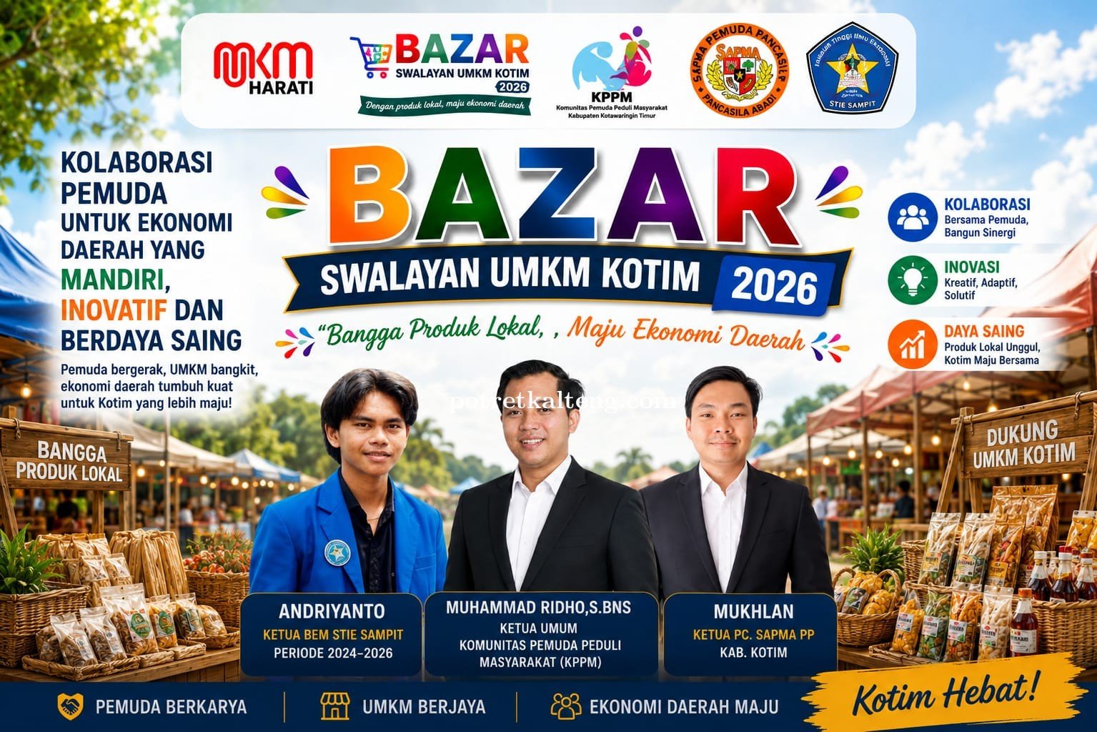Bazar UMKM Kotim 2026 Jadi Bukti Kolaborasi Pemuda Dorong Ekonomi Daerah