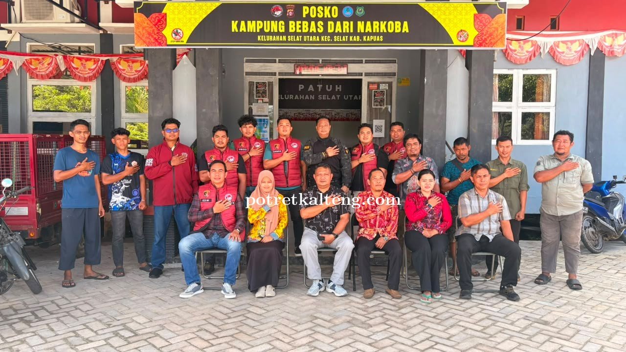 Satresnarkoba Polres Kapuas Perkuat Kampung Bebas Narkoba di Selat Utara