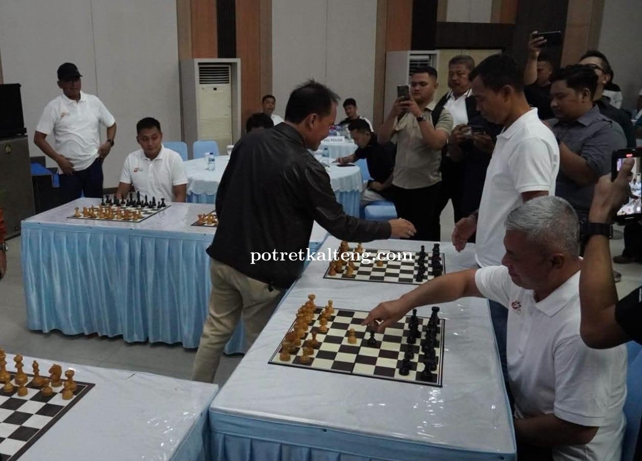 HUT Bhayangkara Ke-80, Gubernur Kalteng Buka Kejuaraan Catur Kapolda Cup 2026