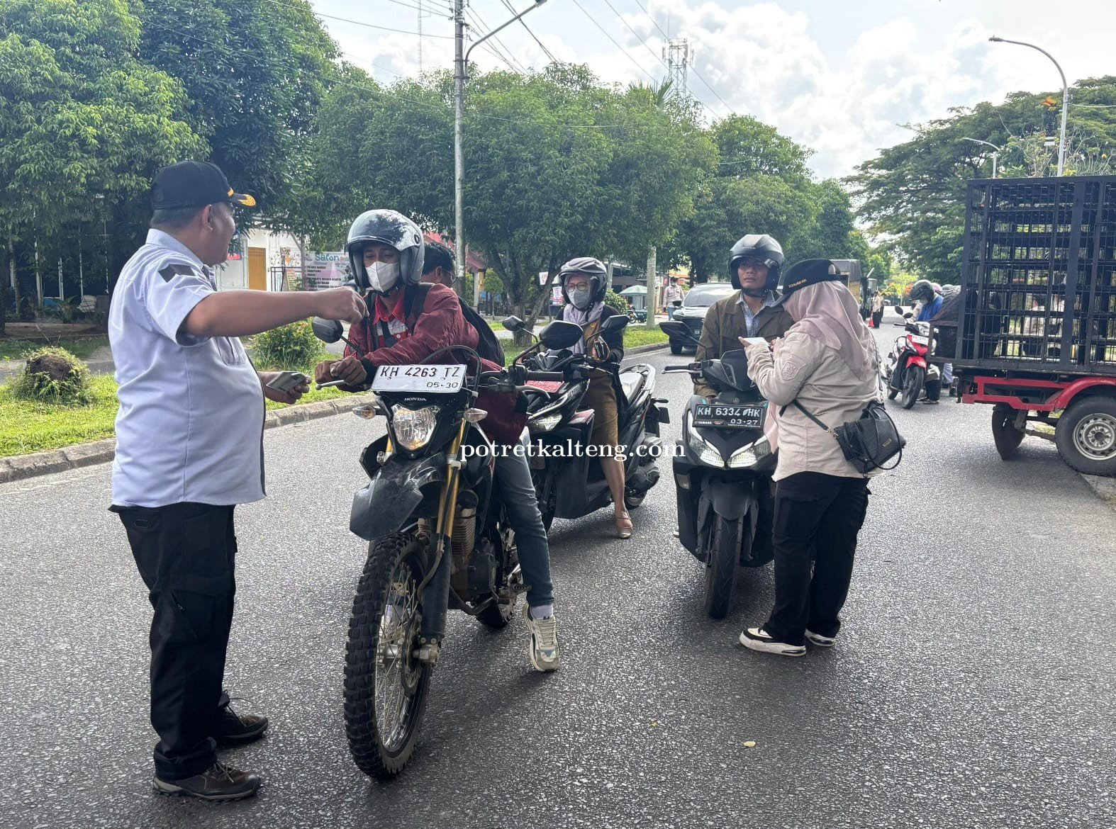 Ratusan Kendaraan Diperiksa, Operasi Gabungan PKB di Palangka Raya Temukan 44 Penunggak Pajak
