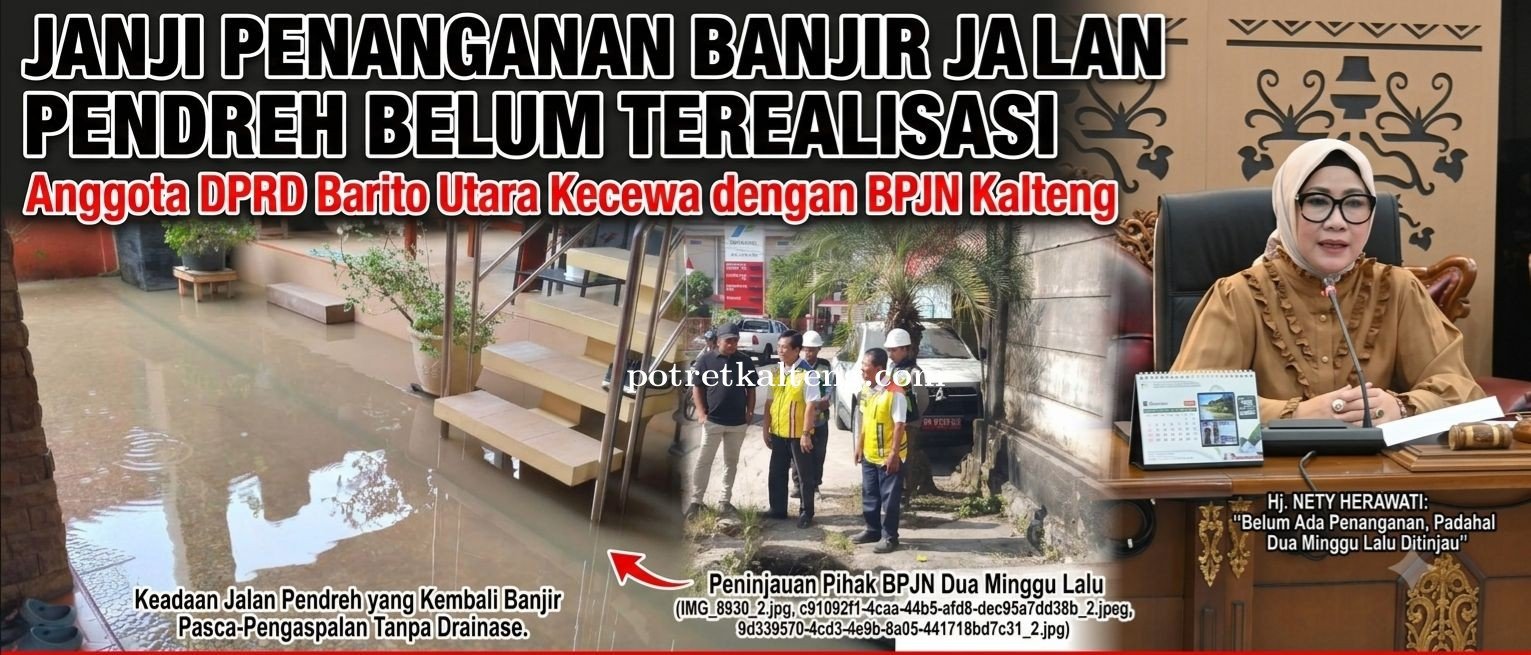 Janji Penanganan Banjir Jalan Pendreh Belum Terealisasi, Anggota DPRD Barito Utara Kecewa dengan BPJ