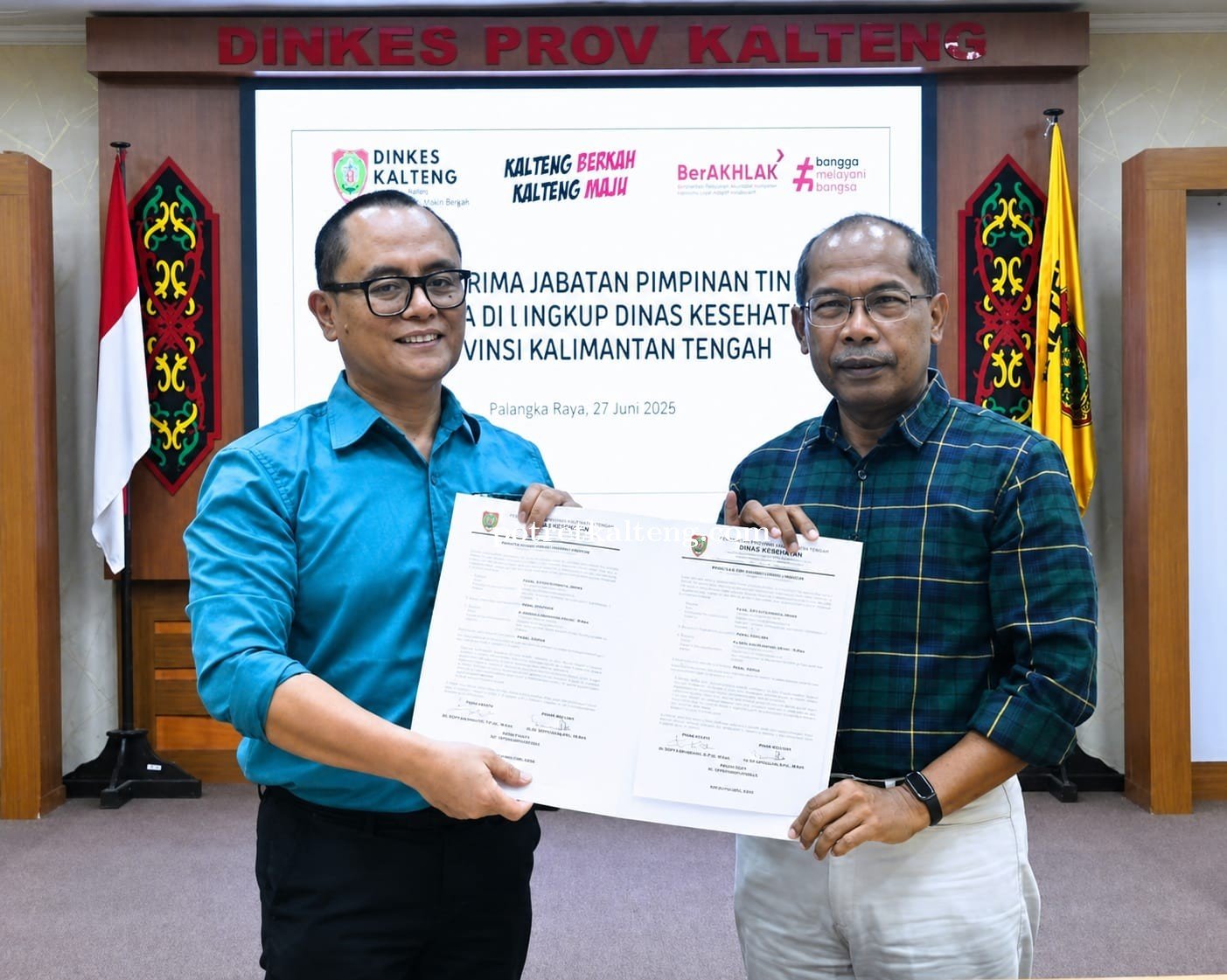 Dinkes Kalteng Resmi Dipimpin Plt. dr. Mikko Uriamapas