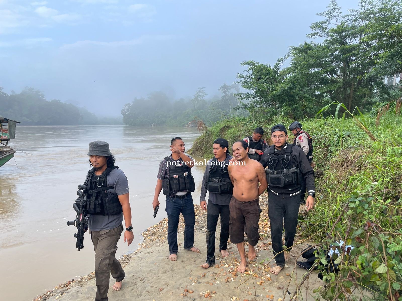 Terduga Penyerang Polisi Saat Penggerebekan Bandar Sabu di Katingan Berhasil Diamankan