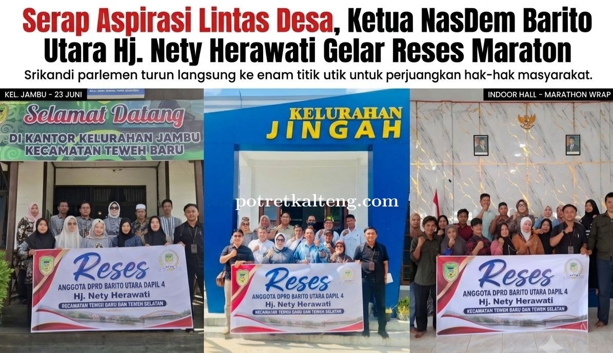 Serap Aspirasi Lintas Desa, Ketua NasDem Barito Utara Hj. Nety Herawati Gelar Reses Maraton