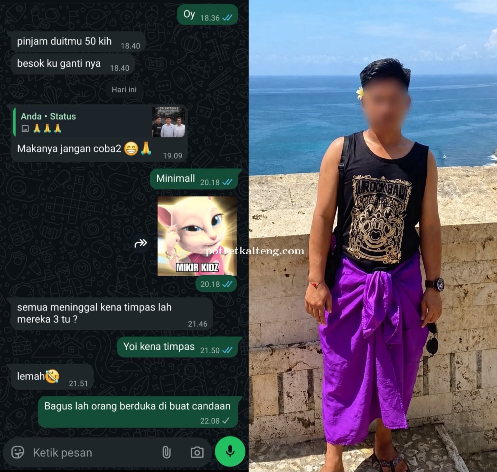 Masyarakat Kecam Dugaan Candaan Oknum ASN Murung Raya atas Gugurnya Tiga Anggota Polri