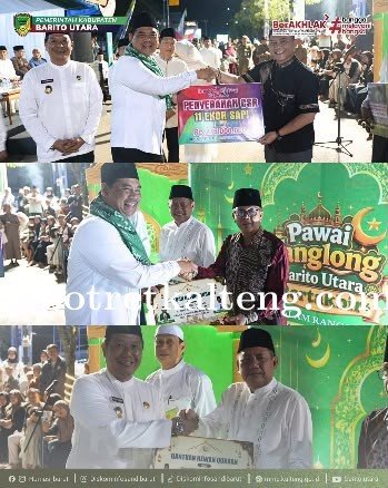 Pawai Tanglong Semarakkan Malam Takbiran Iduladha 1447 H di Barito Utara