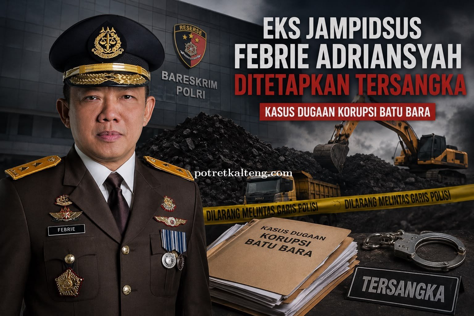Polri Tetapkan Eks Jampidsus Febrie Adriansyah sebagai Tersangka, Kasus Dugaan Korupsi Batu Bara Mas