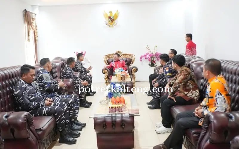 Bupati Kapuas dan Danlanal Banjarmasin Perkuat Sinergi, Bahas Stabilitas Keamanan Daerah