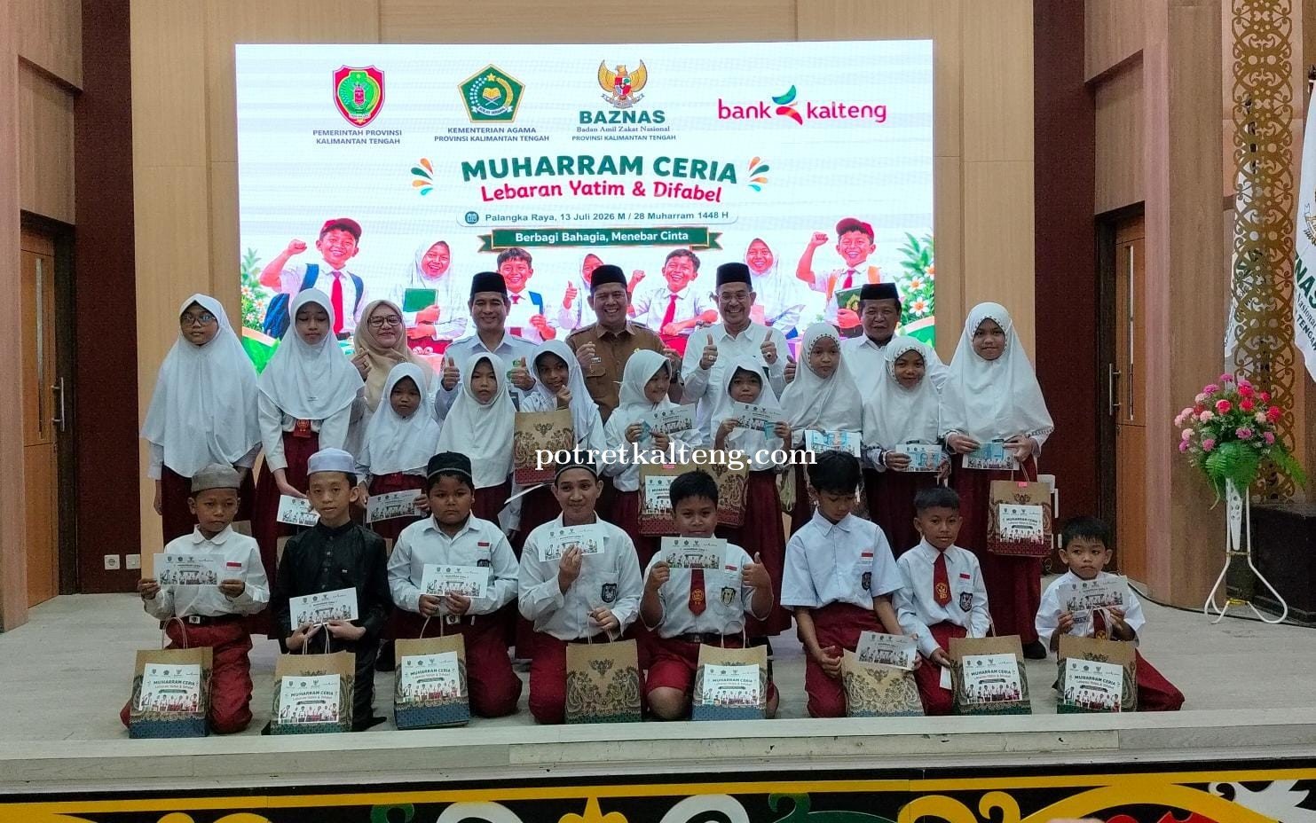 Muharam Ceria Baznas Kalteng, Gubernur Tegaskan Komitmen Lindungi Anak Yatim dan Difabel