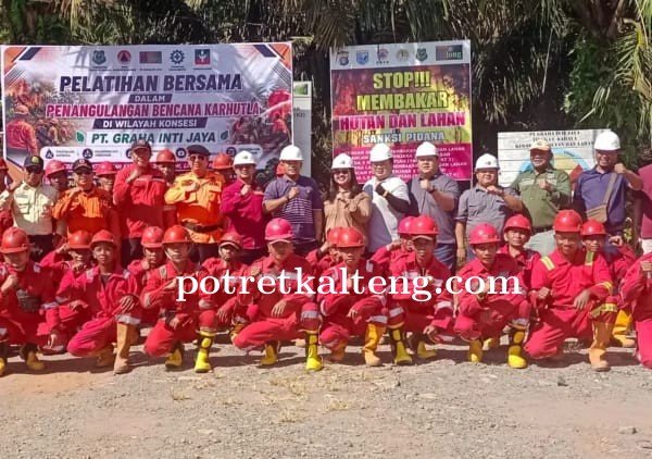Cegah Karhutla, PT GIJ Gandeng BPBD dan Manggala Agni Kapuas Latih Satgas Terpadu