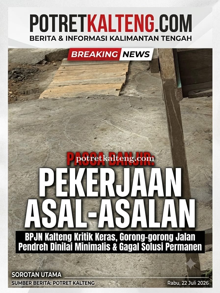 Pekerjaan Pasca Banjir Diduga Asal-asalan, Masyarakat Barito Utara Kritik Keras BPJN Kalteng
