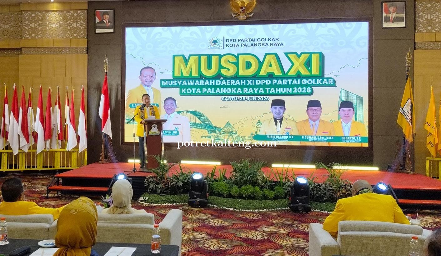 Wagub Edy Pratowo Buka Musda XI DPD Partai Golkar Palangka Raya