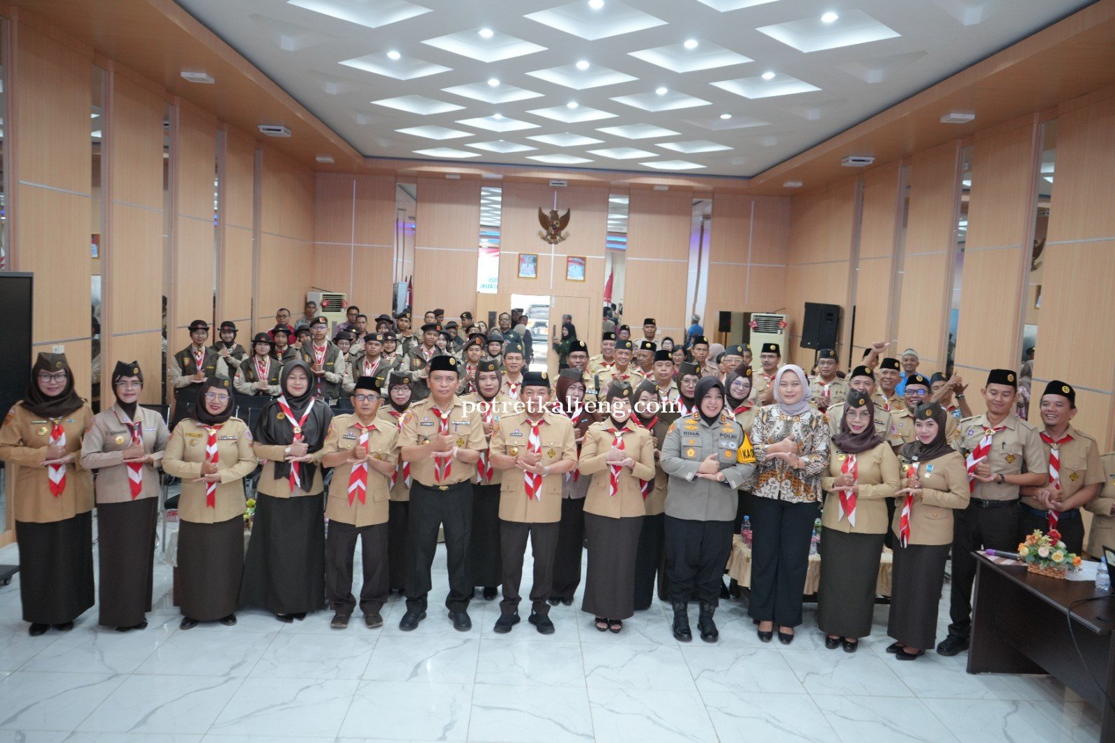Bupati Kapuas Lantik Pramuka Garuda dan Lepas Kontingen Jambore Nasional XII Tahun 2026