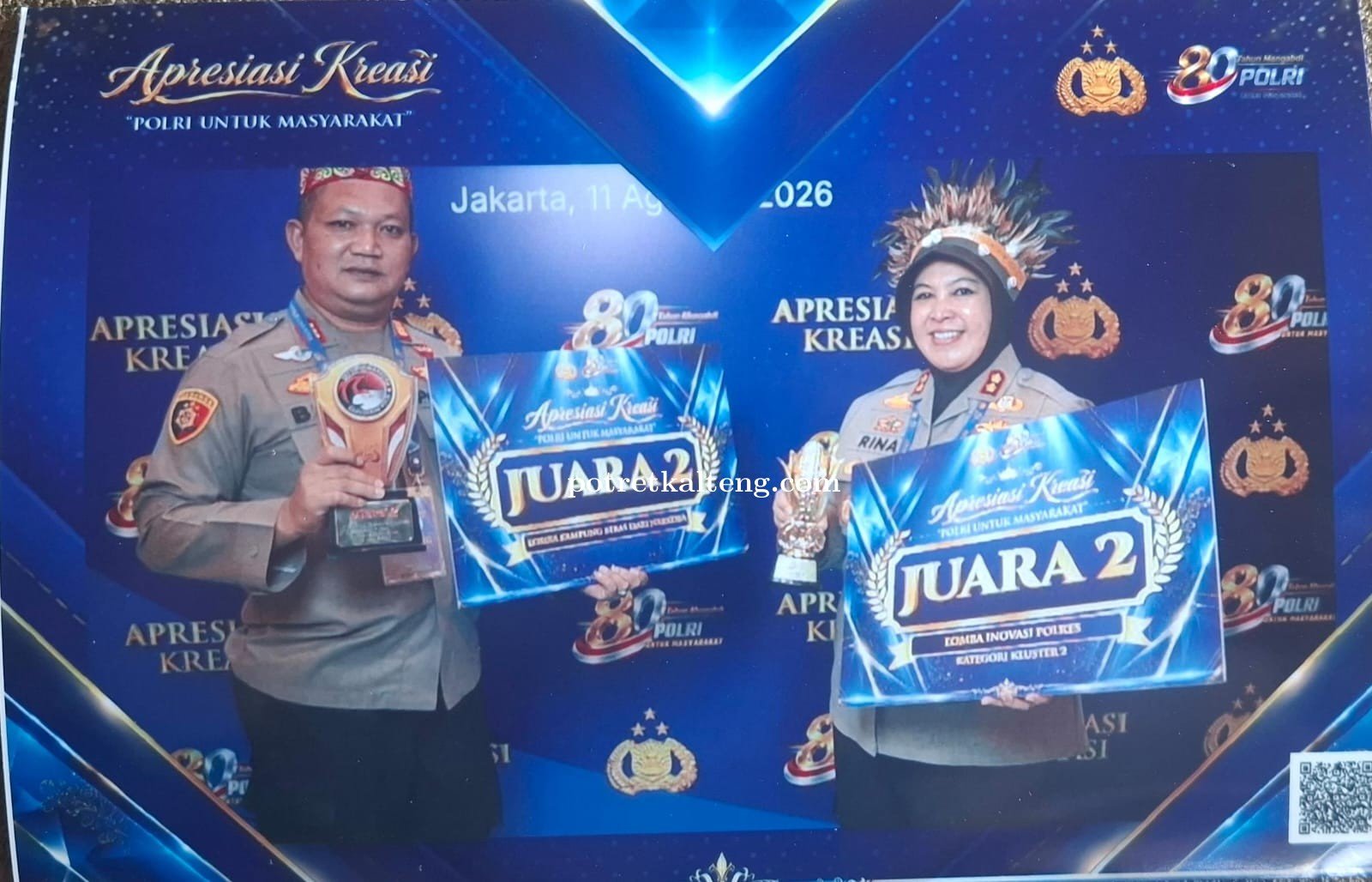 Polres Kapuas Raih Dua Penghargaan Nasional di Hari Bhayangkara ke-80