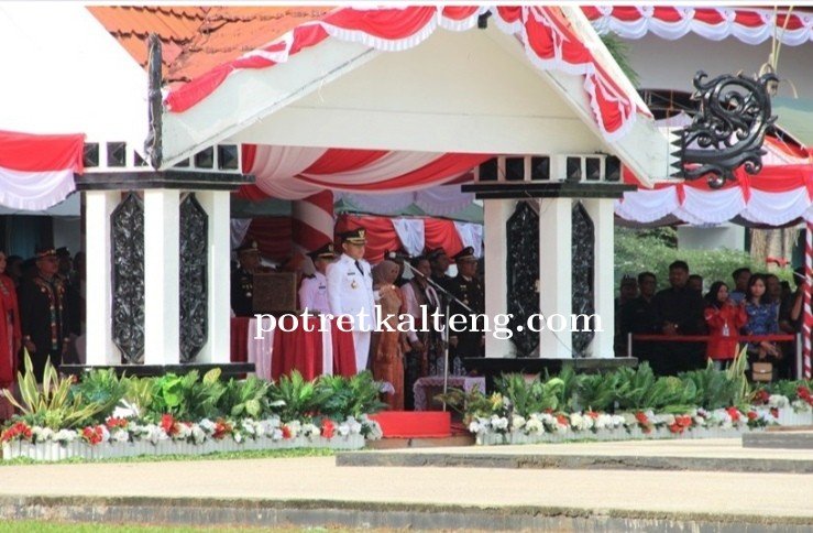 Pj Bupati Barsel Pimpin Upacara HUT ke 79 Kemerdekaan RI
