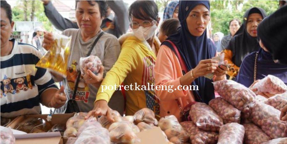 Operasi Pasar Sembako Murah di Langkai, Warga Antusias Dapatkan Kebutuhan Pokok Terjangkau