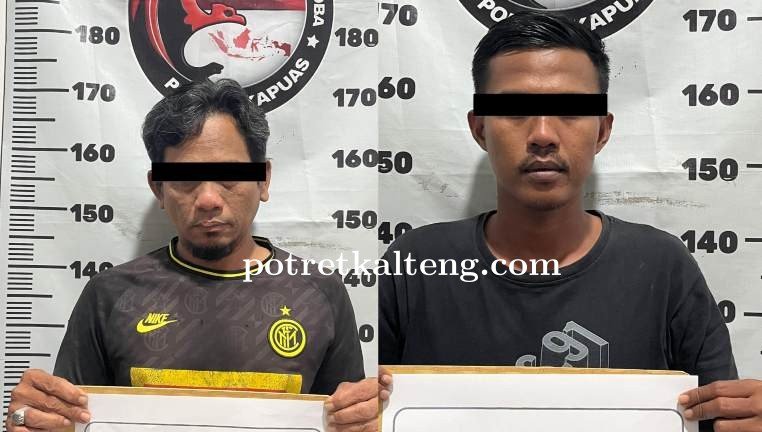 Tertangkap Tangan Miliki Sabu, 2 Orang Pria Diamankan Personel Satresnarkoba Polres Kapuas