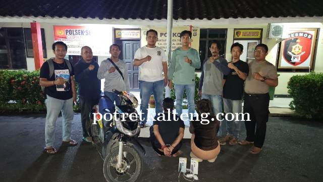 Pasutri Di Kapuas Ditangkap Resmob Polres Kapuas Usai Kuras ATM Seorang Mahasiswi Di Kapuas