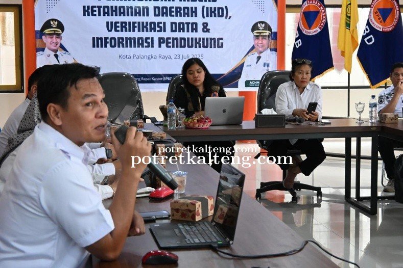 BPBD Kalteng dan BNPB Perkuat Ketahanan Daerah Lewat FGD Penyusunan IKD