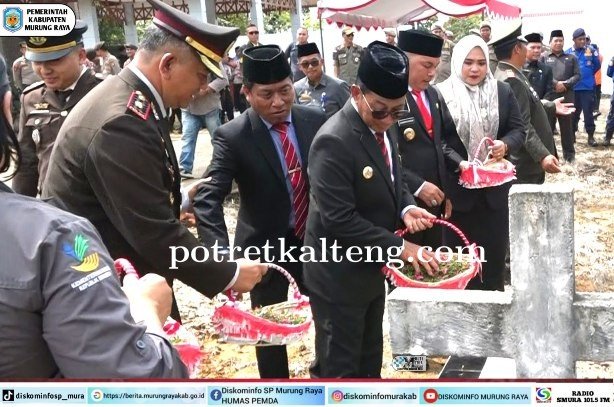 Bupati Murung Raya Pimpin Ziarah Khidmat di TMP, Kenang Jasa Para Pahlawan Daerah