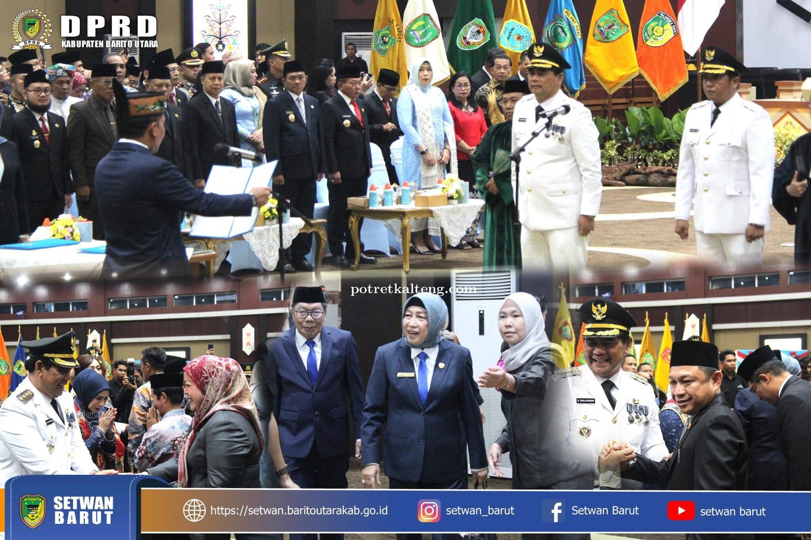 Dukungan Regional: Pelantikan Bupati Barut Dihadiri Kepala Daerah dan Wakil Kepala Daerah dari Kabup