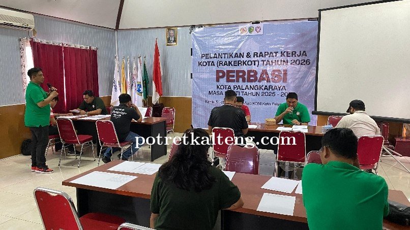 Perbasi Kota Palangka Raya Gelar Rakerkot, Targetkan Emas di Porprov 2026
