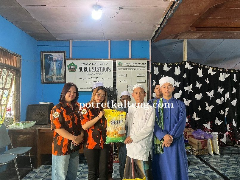 PC Sapma Barito Utara Salurkan Bantuan Sembako Muhammad Syauqie ke Panti Asuhan