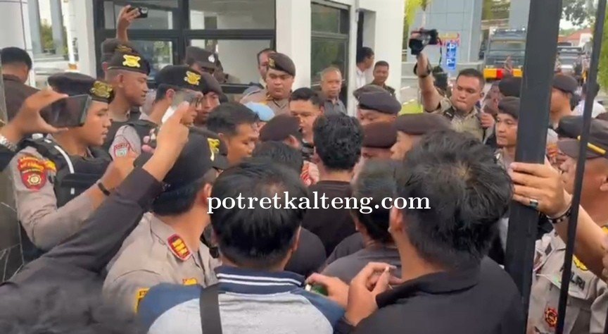 Aksi di Kejati Kalteng Memanas, Dugaan Kekerasan Oknum Tuai Sorotan Tajam