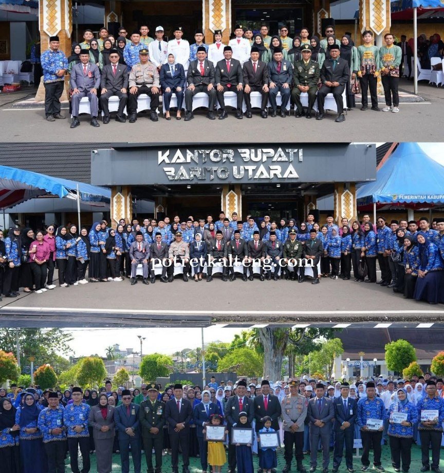 Peringati Hardiknas 2026, Bupati Barito Utara Salurkan Bantuan SIP Pintar Juara dan Sarpras Sekolah
