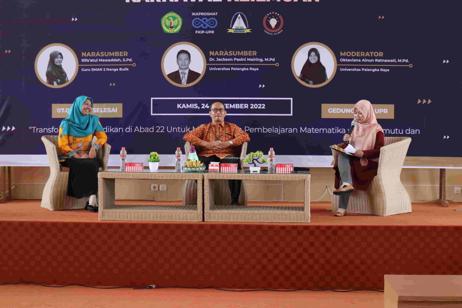 Peringati Hari Guru, HIMAPROSMAT dan IKAPROSMAT FKIP UPR Gelar Seminar Pendidikan Keilmuan