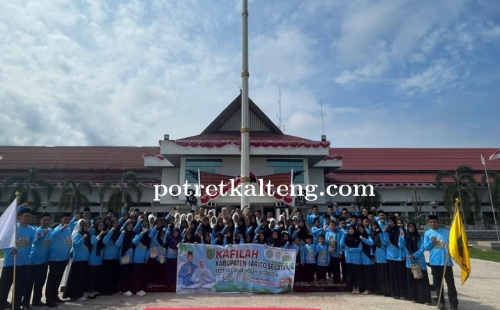 Kafilah FASI Kab Barsel Dilepas untuk Mengikuti FASI XII Tingkat Provinsi Kalteng.