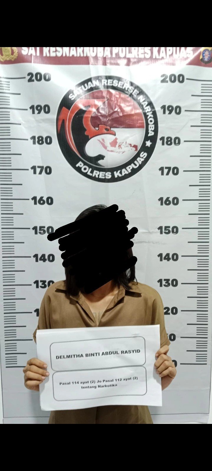 Seorang Perempuan Cantik Diringkus Tim Narkoba Polres Kapuas