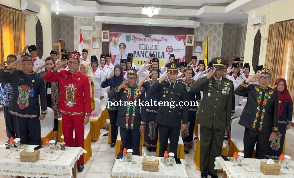 Jajaran Pemkab Barsel Ikuti Upacara Virtual Hari Lahir Pancasila