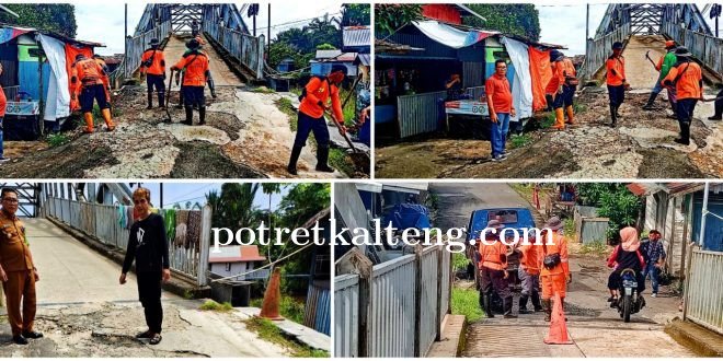 Dinas PUR-PKP Respon Permintaan Warga Perbaiki Jalan Sekitar Jembatan Sare Pulau