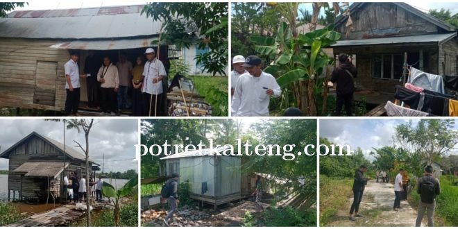 Dinas PUPPR-PKP Kapuas Tinjau Relokasi Rehab Rumah di Desa Saka Lagun dan Bakungin