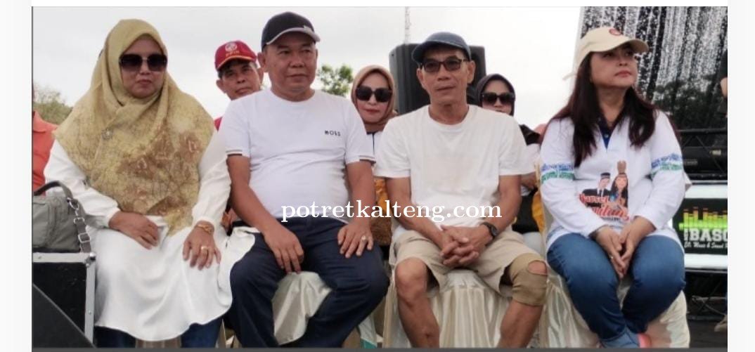 Juana Dan Tini Gelar Jalan Sehat Barito Selatan Gemilang