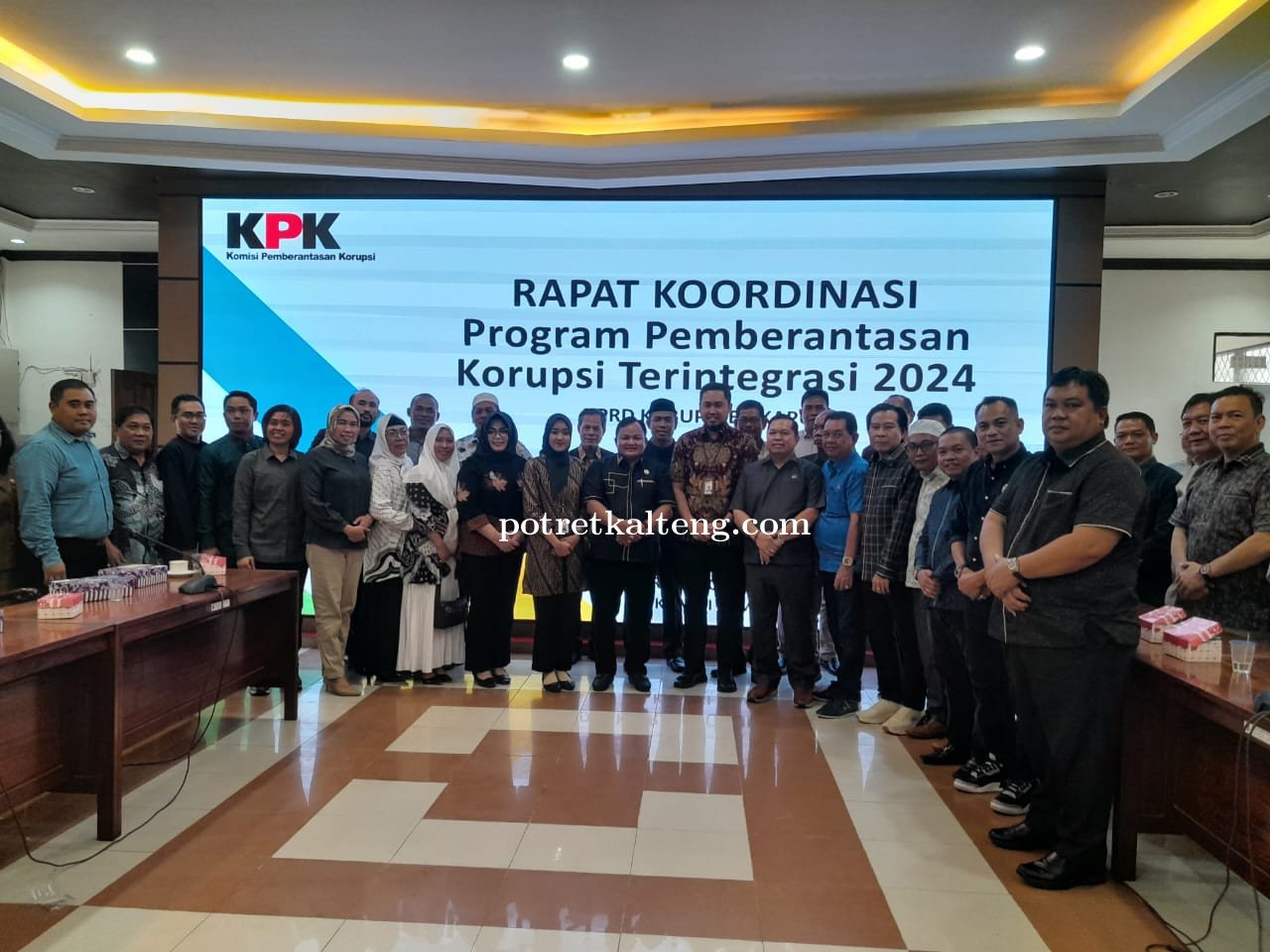 Ketua DPRD Kapuas Pimpin Rapat Koordinasi Dengan KPK