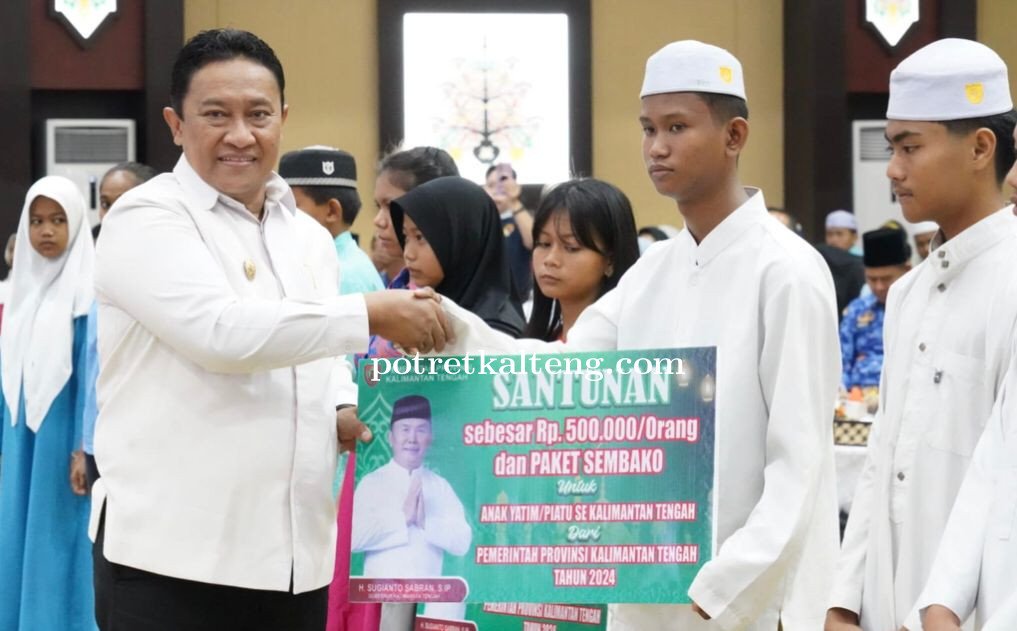 Moment 10 Muharam, Pemprov Kalteng Beri Santunan dan Paket Sembako Kepada Anak Yatim